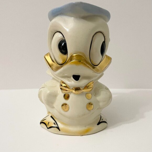Vtg Donald Duck Creamer Pitcher Walt Disney USA Mid Century Kitchen Flaws - Picture 1 of 16
